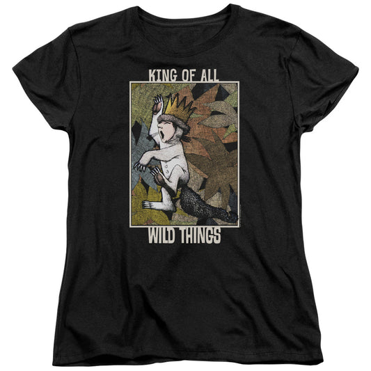 Where The Wild Things Are King Of All Wild Things Womens T Shirt Black Officially Licensed