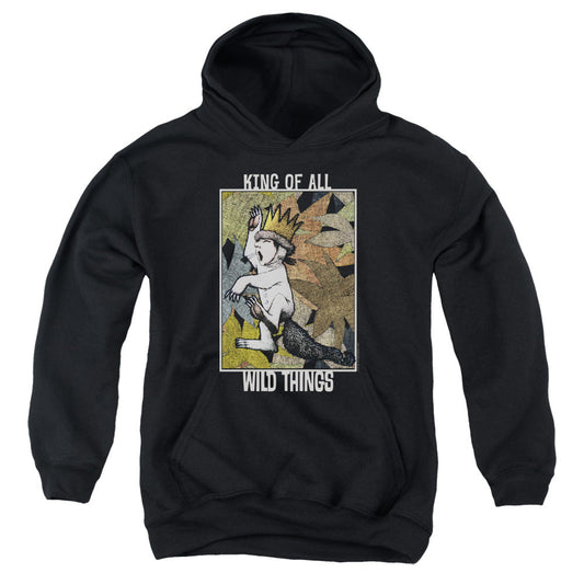 Where The Wild Things Are King Of All Wild Things Kids Youth Hoodie Black Officially Licensed