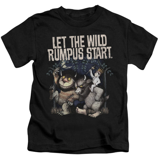 Where The Wild Things Are Wild Rumpus Juvenile Kids Youth T Shirt Black Officially Licensed