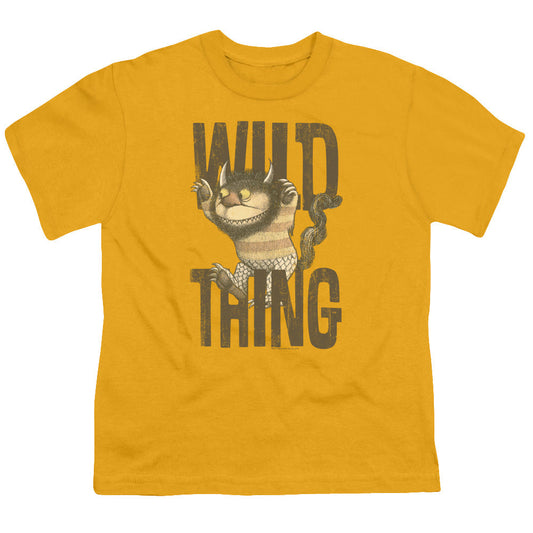 Where The Wild Things Are Wild Thing Kids Youth T Shirt Gold Officially Licensed