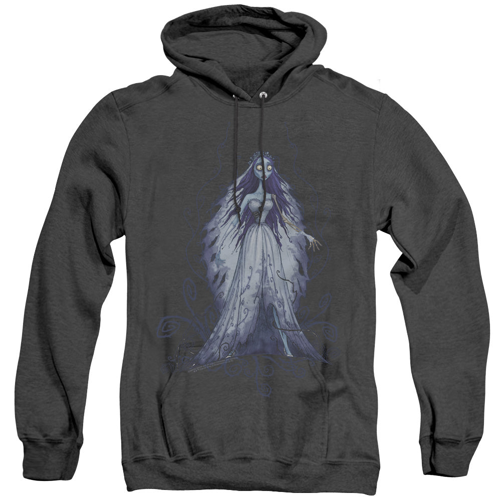 Corpse Bride Vines Mens Heather Hoodie Black Officially Licensed