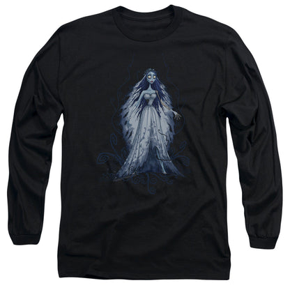 Corpse Bride Vines Mens Long Sleeve Shirt Black Officially Licensed Officially Licensed