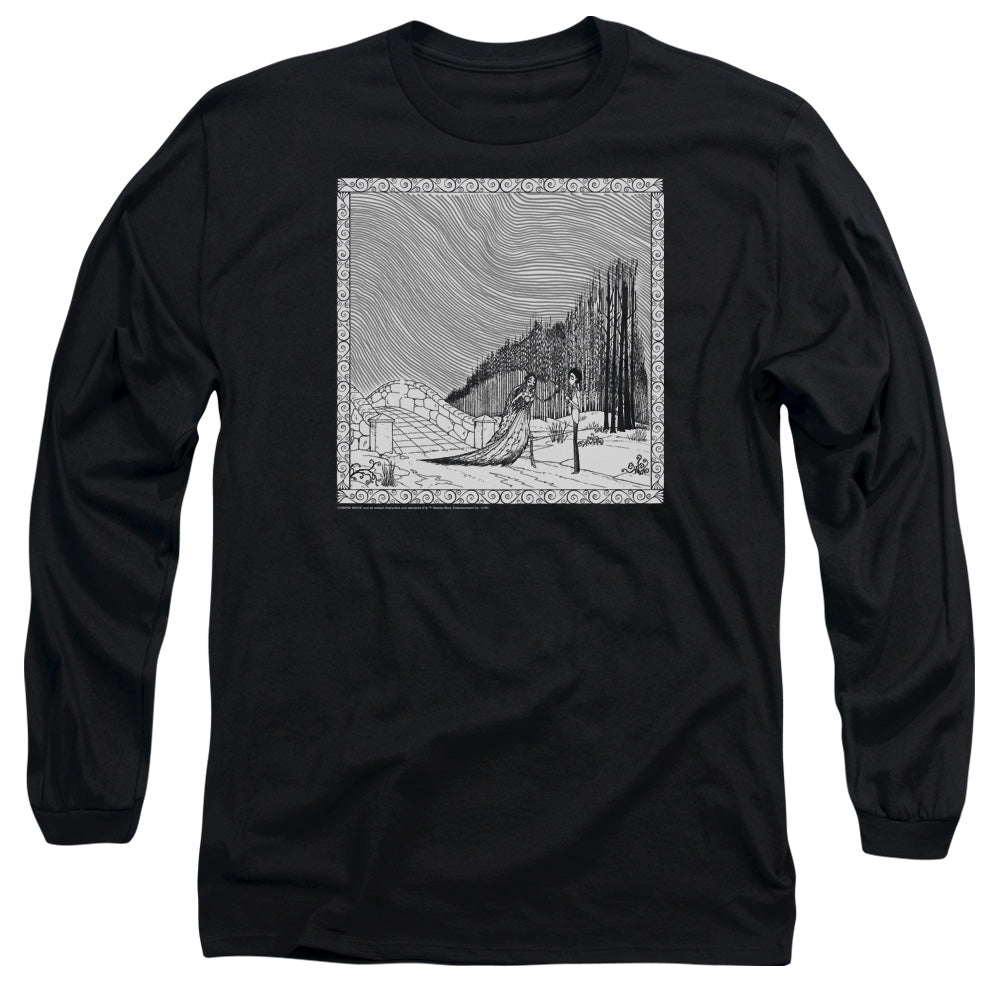 Corpse Bride My Darling Mens Long Sleeve Shirt Black Officially Licensed Officially Licensed