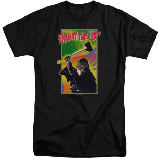 Friday The 13Th Retro Game Mens Tall T Shirt Black Officially Licensed