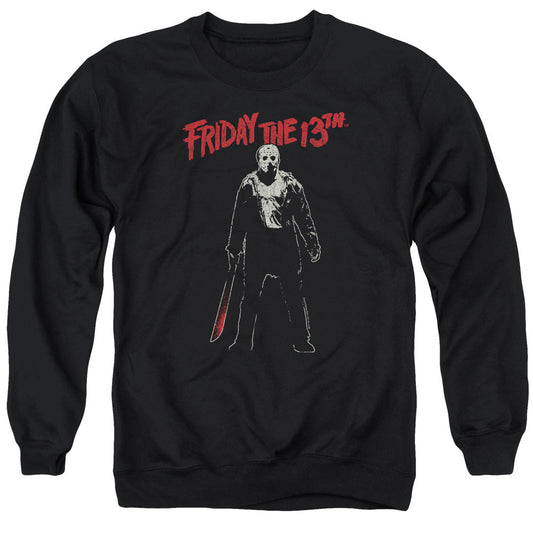 Friday The 13Th Chchch Ahahah Mens Crewneck Sweatshirt Black