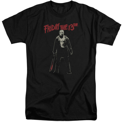 Friday The 13Th Chchch Ahahah Mens Tall T Shirt Black Officially Licensed