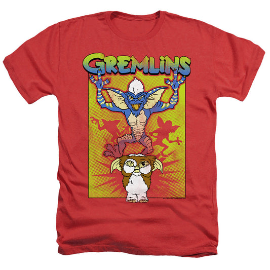 Gremlins Be Afraid Heather Mens T Shirt Red Officially Licensed