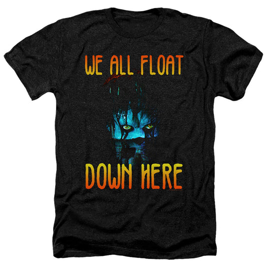 IT We All Float Down Here Heather Mens T Shirt Black Officially Licensed