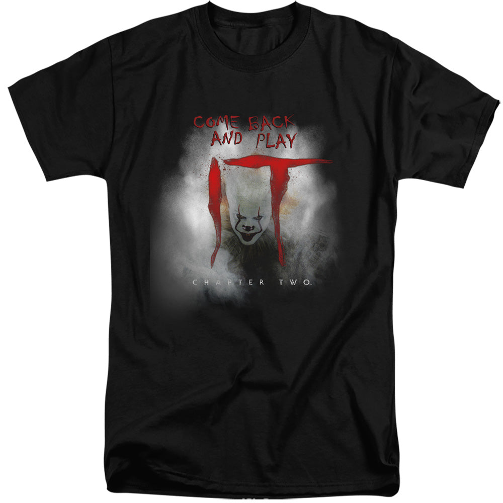 It 2019 Come Back And Play Mens Tall T Shirt Black Officially Licensed