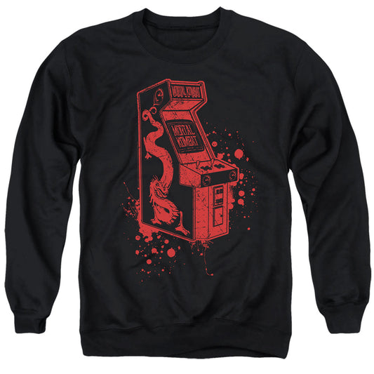 Mortal Kombat Klassic Insert Coin Mens Crewneck Sweatshirt Black Officially Licensed