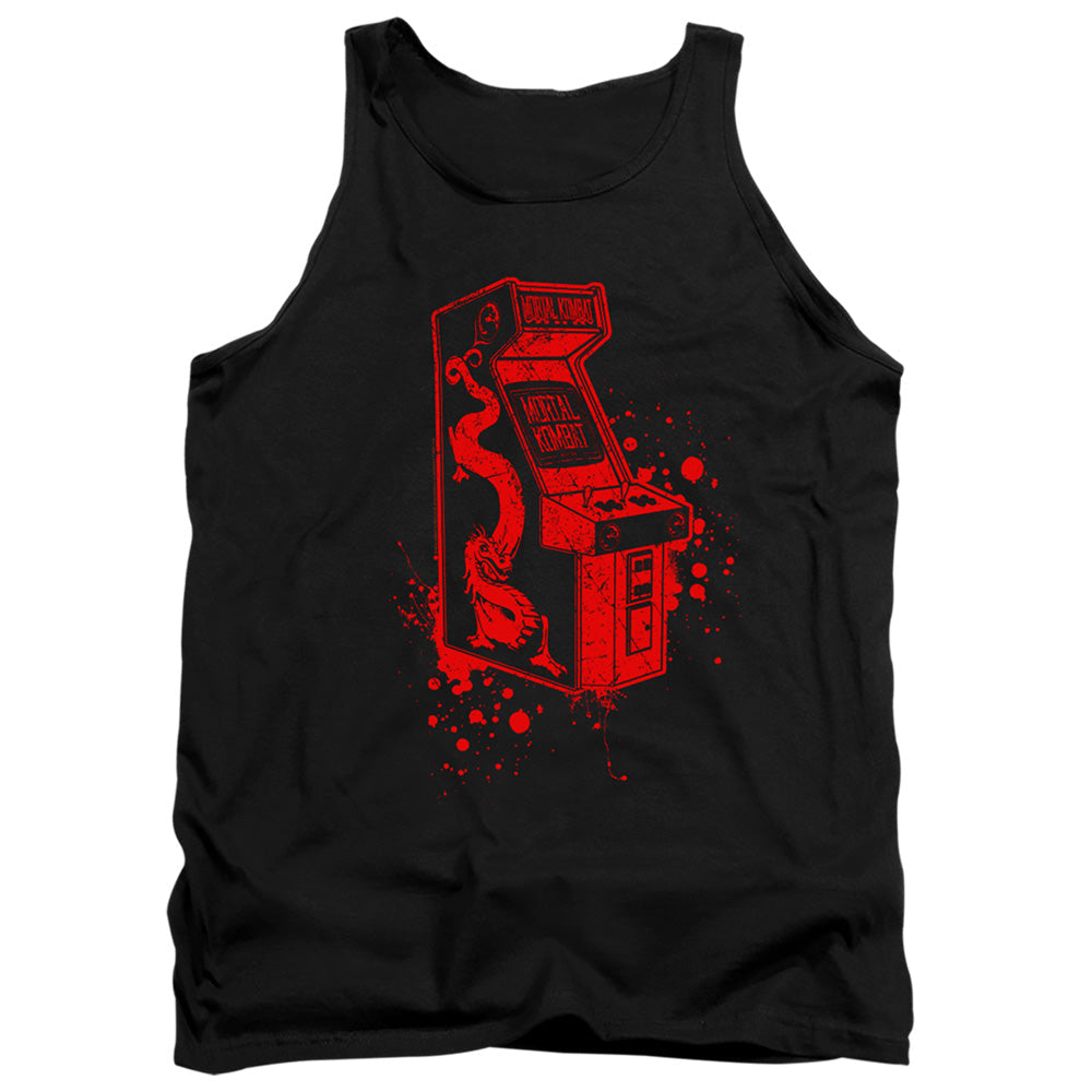 Mortal Kombat Klassic Insert Coin Mens Tank Top Shirt Black Officially Licensed