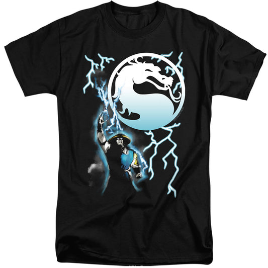 Mortal Kombat Klassic Raiden Mens Tall T Shirt Black Officially Licensed