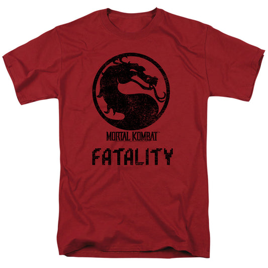Mortal Kombat Klassic Fatality Mens T Shirt Cardinal Officially Licensed