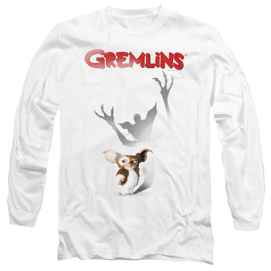 Gremlins Shadow Mens Long Sleeve Shirt White Officially Licensed Officially Licensed