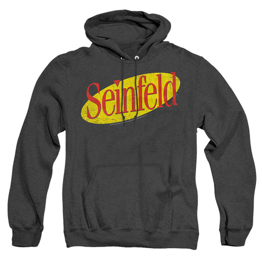 Seinfeld Seinfeld Logo Mens Heather Hoodie Black Officially Licensed