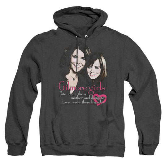 Gilmore Girls Title Mens Heather Hoodie Black Officially Licensed