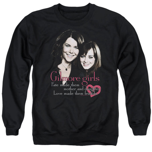 Gilmore Girls Title Mens Crewneck Sweatshirt Black Officially Licensed