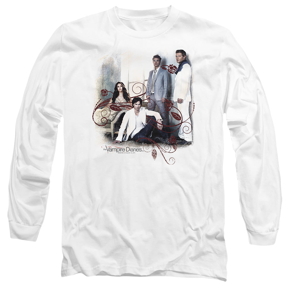 Vampire Diaries 3 + 1 - L S Adult 18 1 - White - Sm