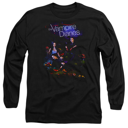 Vampire Diaries Tempted Mens Long Sleeve Shirt Black Officially Licensed