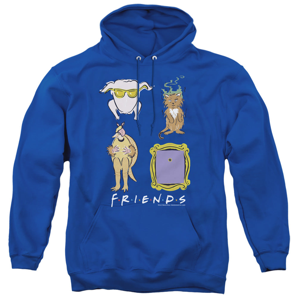 Friends Sybmols Mens Hoodie Royal Blue