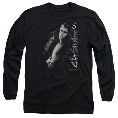 Vampire Diaries Next To Me Mens Long Sleeve Shirt Black Officially Licensed