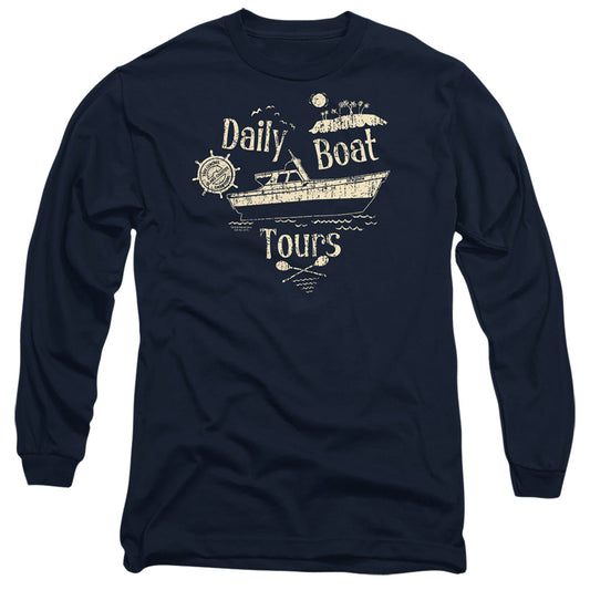 Gilligans Island Ss Minnow Mens Long Sleeve Shirt Navy Officially Licensed