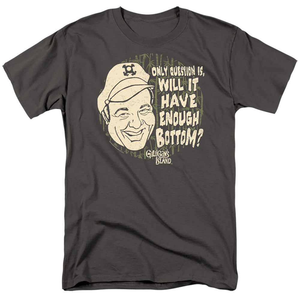 Gilligans Island Enough Bottom Mens T Shirt Charcoal