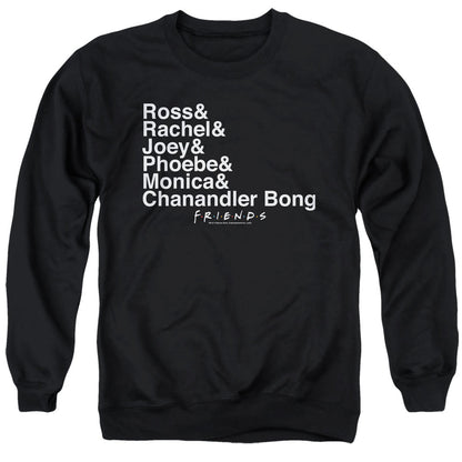 Friends Chanandler Bong Mens Crewneck Sweatshirt Black