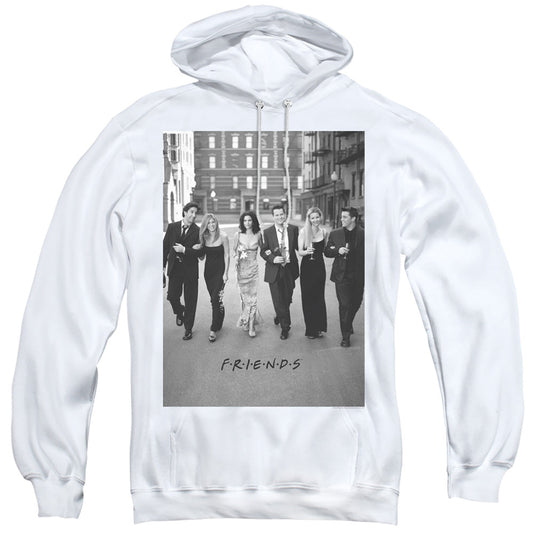 Friends Walk The Streets Mens Hoodie White