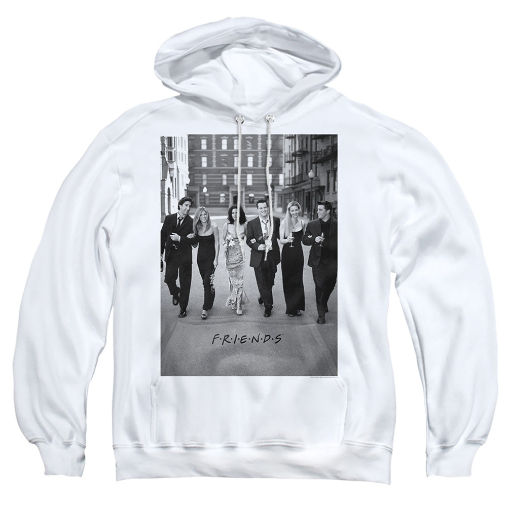 Friends Walk The Streets Mens Hoodie White