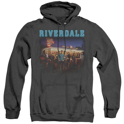 Riverdale Up At Pops Heather Mens Hoodie Black
