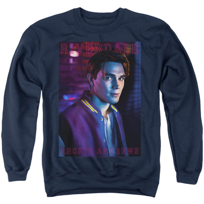 Riverdale Archie Andrews Mens Crewneck Sweatshirt Navy