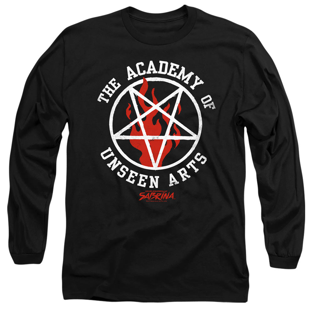 Chilling Adventures Of Sabrina Academy Of Unseen Arts Mens Long Sleeve Shirt Black Officially Licensed