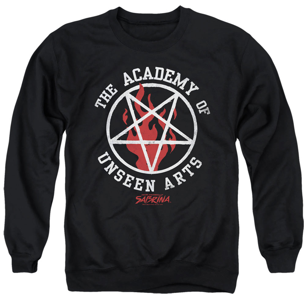 Chilling Adventures Of Sabrina Academy Of Unseen Arts Mens Crewneck Sweatshirt Black Officially Licensed