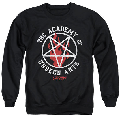 Chilling Adventures Of Sabrina Academy Of Unseen Arts Mens Crewneck Sweatshirt Black Officially Licensed
