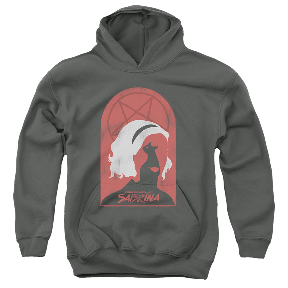 Chilling Adventures Of Sabrina Sabrina And Salem Kids Youth Hoodie Charcoal