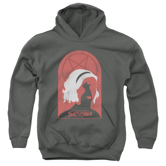 Chilling Adventures Of Sabrina Sabrina And Salem Kids Youth Hoodie Charcoal