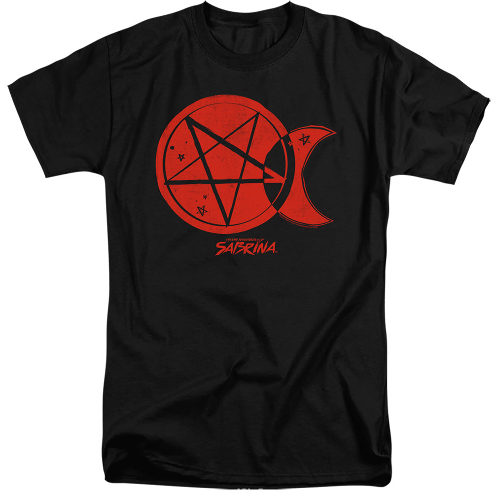 Chilling Adventures Of Sabrina Dark Moon Mens Tall T Shirt Black Officially Licensed