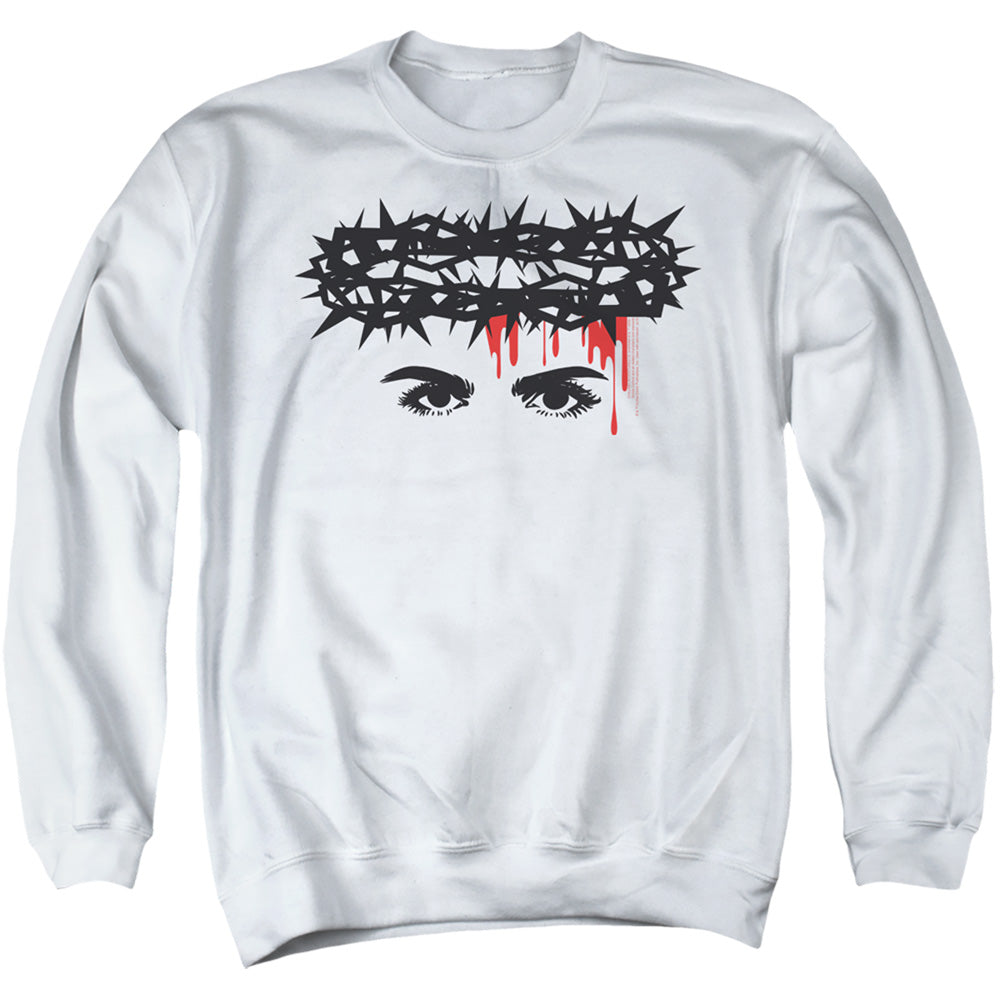 Chilling Adventures Of Sabrina Crown Of Thorns Mens Crewneck Sweatshirt White Officially Licensed