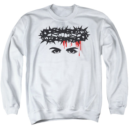Chilling Adventures Of Sabrina Crown Of Thorns Mens Crewneck Sweatshirt White Officially Licensed
