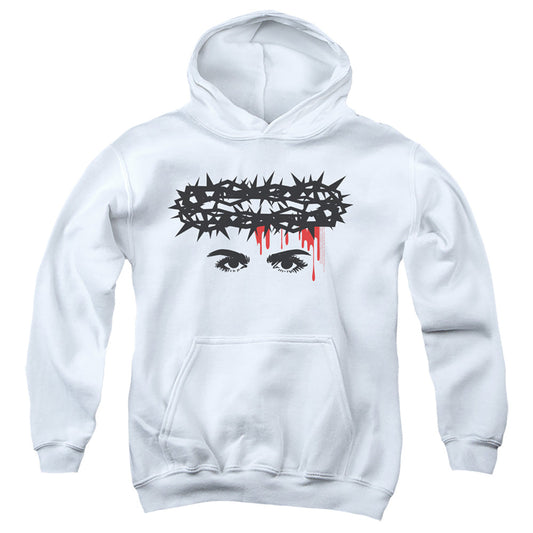 Chilling Adventures Of Sabrina Crown Of Thorns Kids Youth Hoodie White