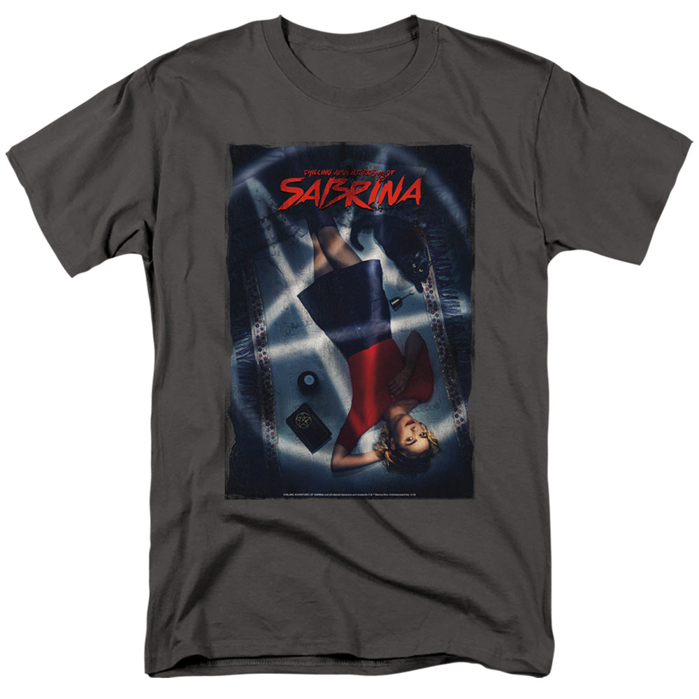 Chilling Adventures Of Sabrina Sabrina Key Art Mens T Shirt Charcoal Officially Licensed