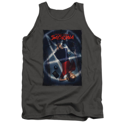 Chilling Adventures Of Sabrina Sabrina Key Art Mens Tank Top Shirt Charcoal