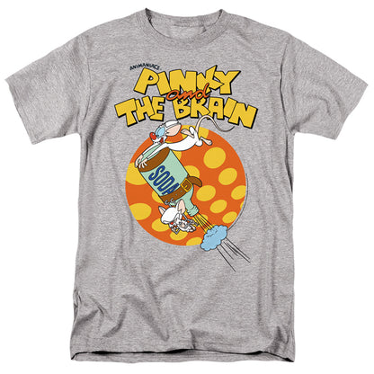 Pinky And The Brain Soda Mens T Shirt Athletic Heather Officially Licensed