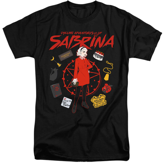 Chilling Adventures Of Sabrina Circle Mens Tall T Shirt Black Officially Licensed