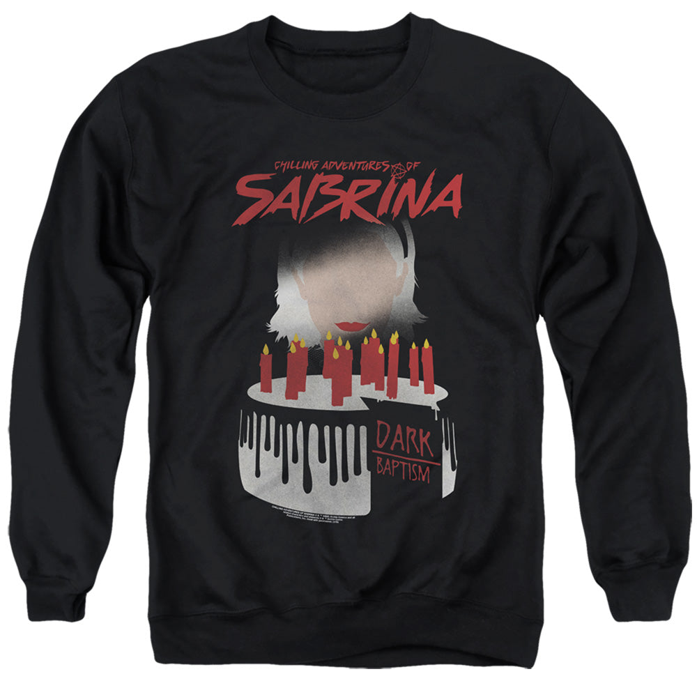 Chilling Adventures Of Sabrina Dark Baptism Mens Crewneck Sweatshirt Black Officially Licensed