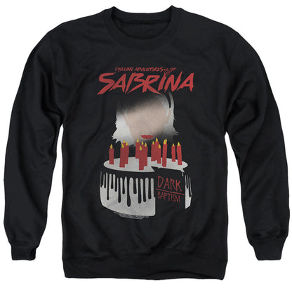 Chilling Adventures Of Sabrina Dark Baptism Mens Crewneck Sweatshirt Black Officially Licensed
