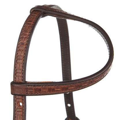 Medium Oil Brick Tooling 5 8 Inch Single Ear Headstall