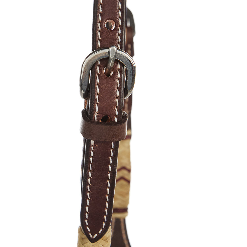 Chocolate Natural Rawhide Quick Change Single Ear Headstall