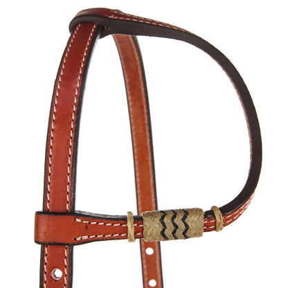 Chestnut Rawhide Quick Change Single Ear Headstall